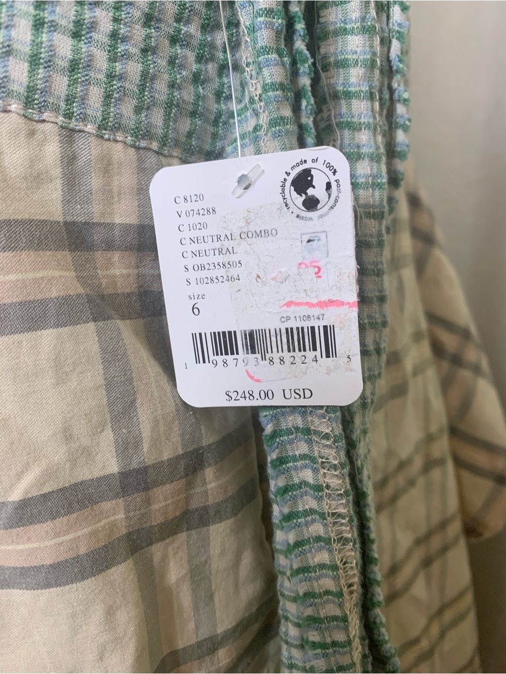 Free People High-Low Plaid Skirt | NEW |Boho Western | Size 6 | RARE $248 - Picture 6 of 6